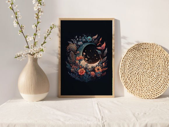 Download Boho Moon Printable Wall Art - Print Collection