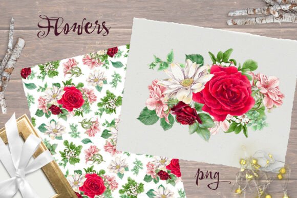 Download Delicate Flowers Print Seamless Pattern - Flowers Collection