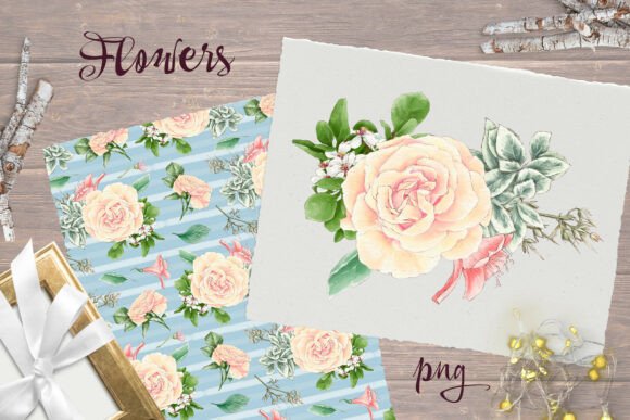 Download Delicate Flowers Print Seamless Pattern - Flowers Collection