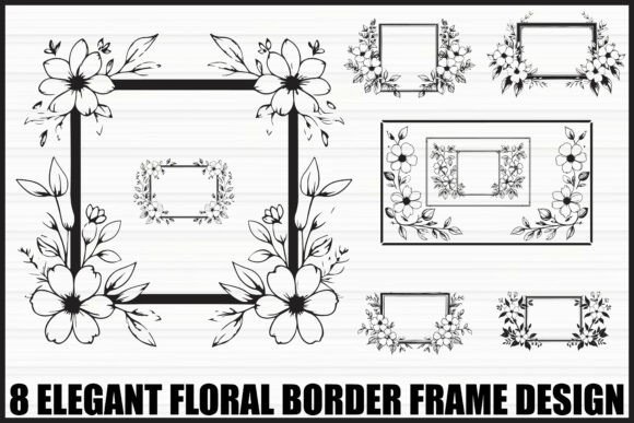 Download Elegant Floral Frame Bundle - Bundle Collection