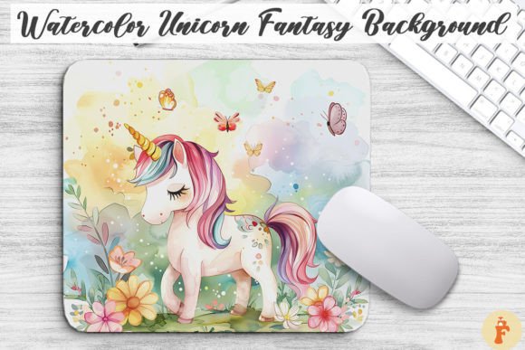 Download Watercolor Unicorn Fantasy Background - Fantasy background Collection