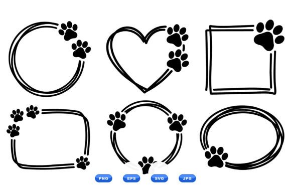Download Pet Paw Print Frame Collection - Frame collection Collection