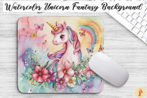Download Watercolor Unicorn Fantasy Background - Fantasy background Collection