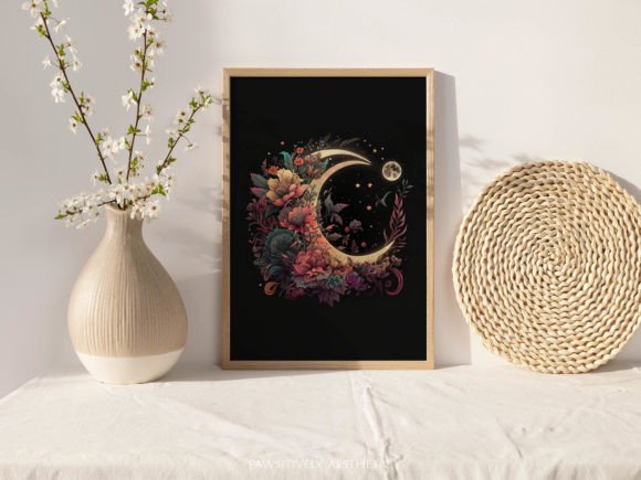 Download Boho Moon Printable Wall Art - Print Collection