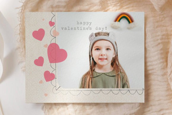 Download Printable Boho Valentine Card Template - Template Collection