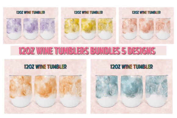 Download 12oz Wine Tumblers Bundles Sublimation - Bundle Collection